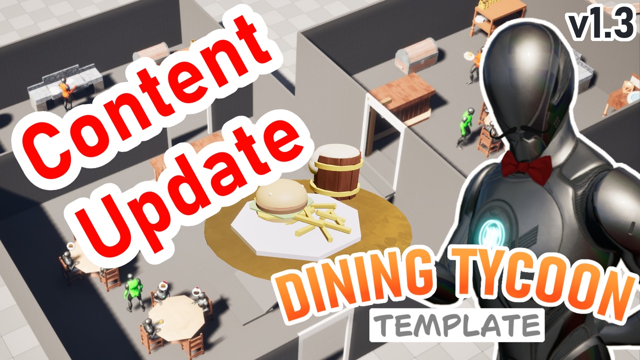 الوسائط 1 للقائمة Dining Tycoon Template