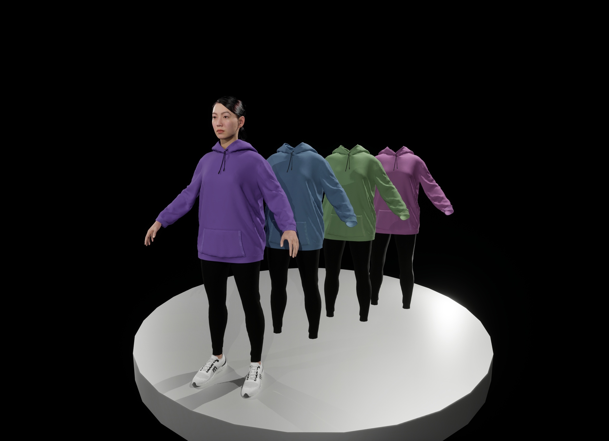 Media 1 for listing Metahuman Cloth Oversize Hoodie & Leggings Pack