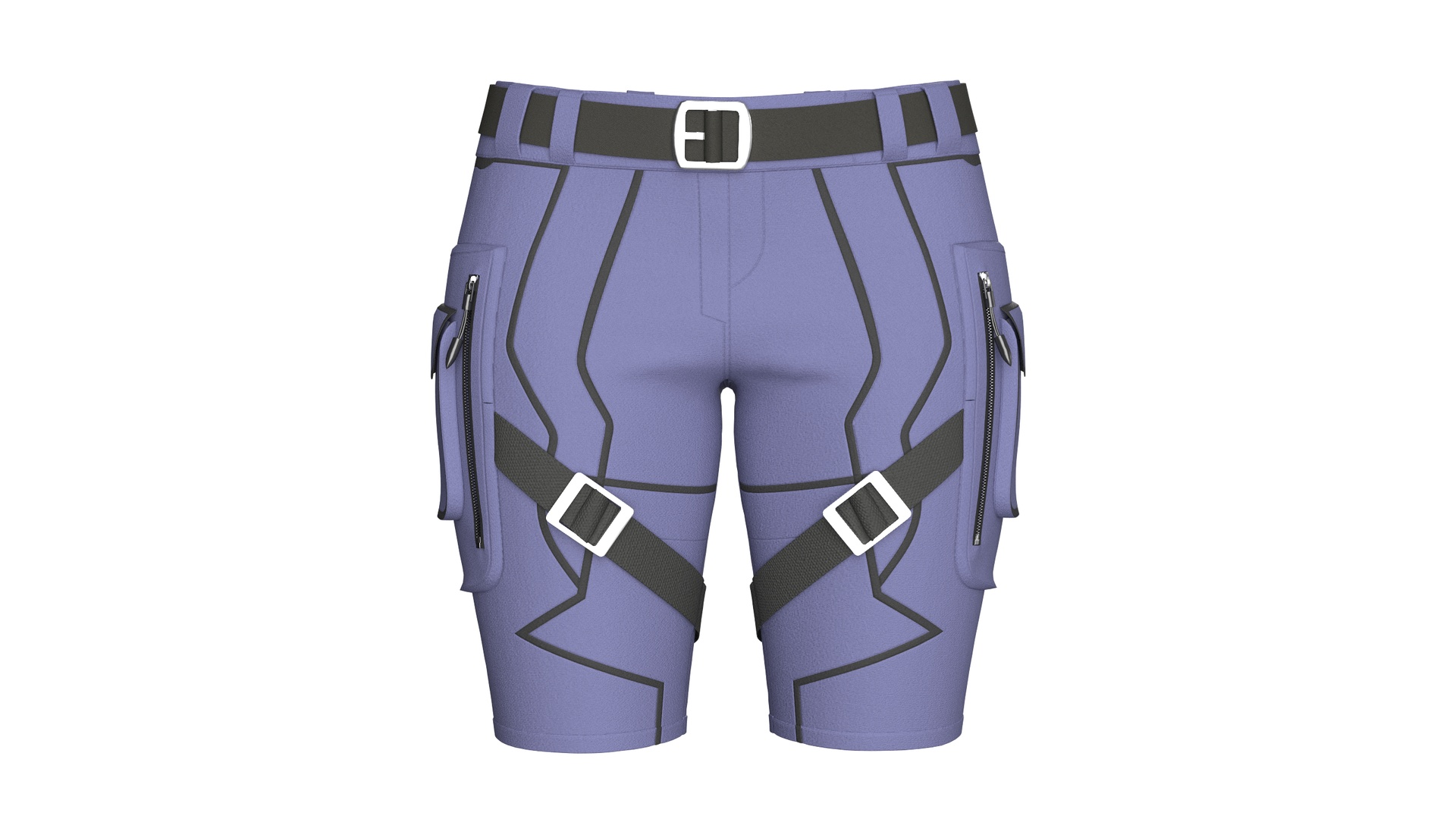 Media 1 for listing Girls Tactical Shorts With Buckle Straps | High Poly