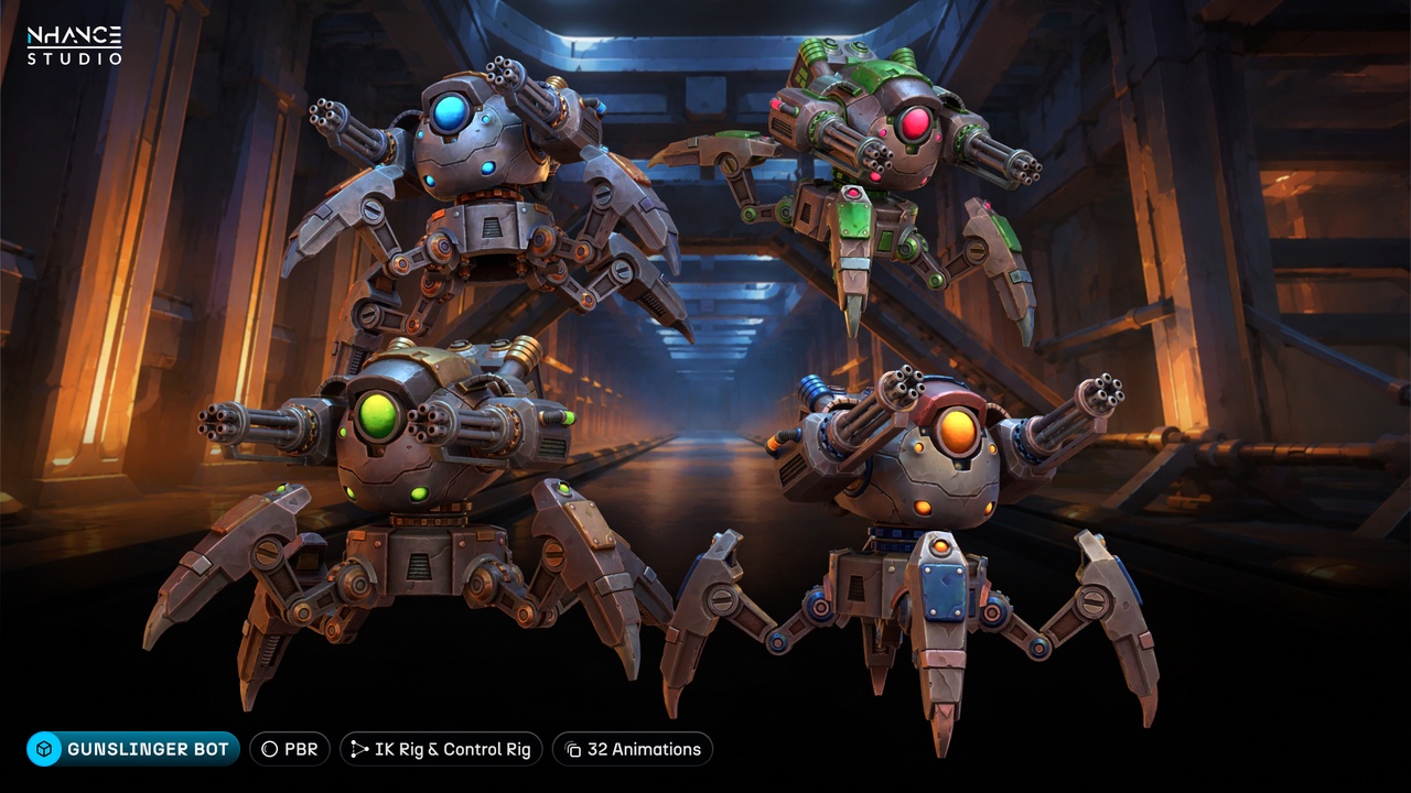 Media 1 for listing Stylized Gunslinger Bot