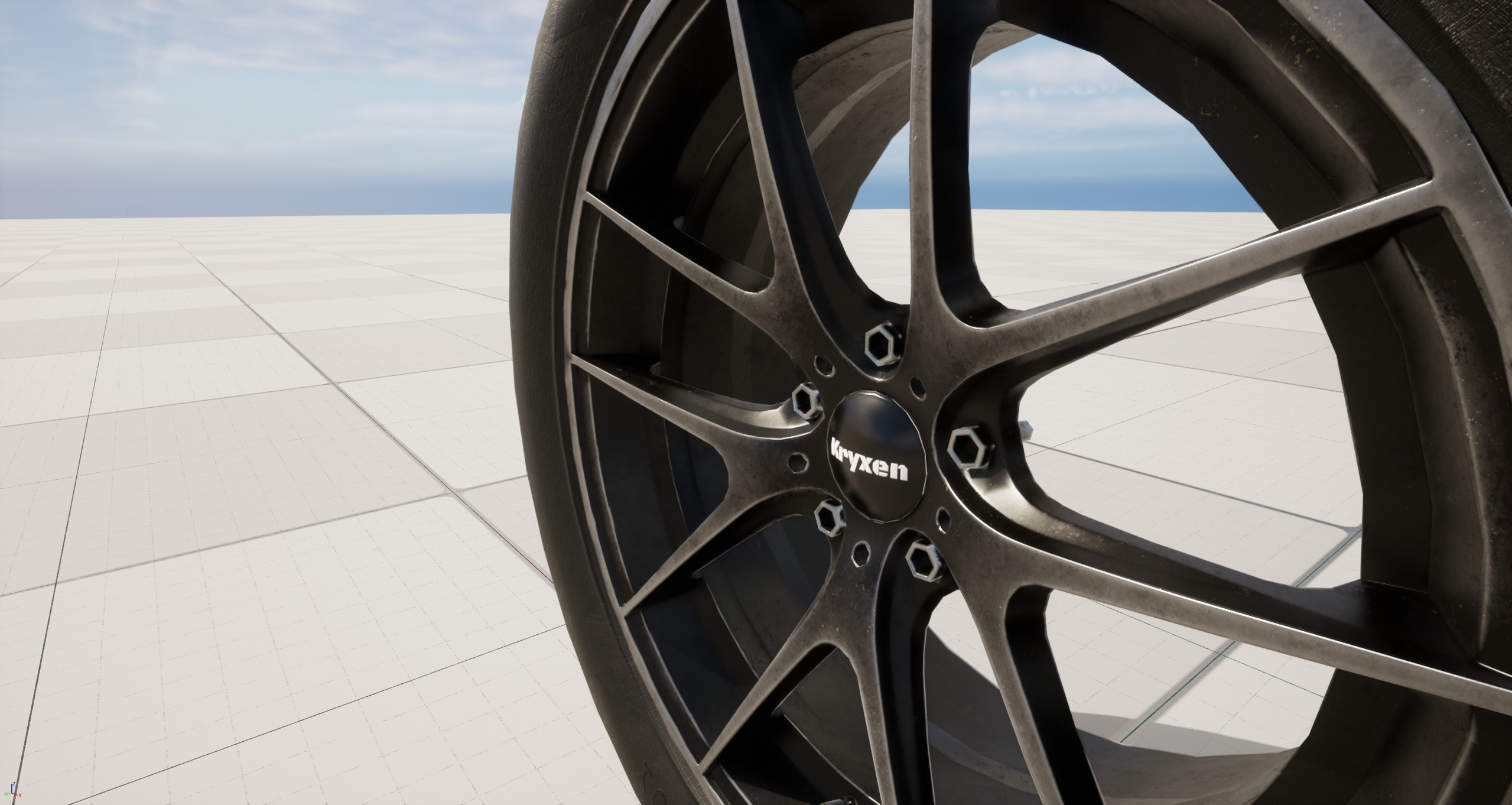 Media 1 for listing Kryxen Wheel V1 - Gunmetal - Game Ready (UE5 & Unity)