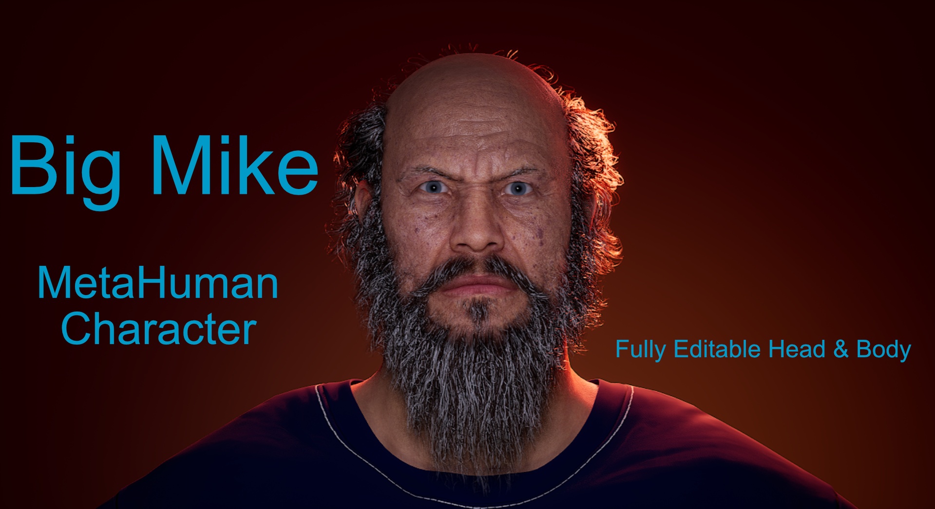 Big Mike - Editable MetaHuman Character ilanı için 1. medya