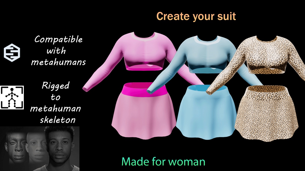 Media 1 for listing MHC Woman Outfit suit