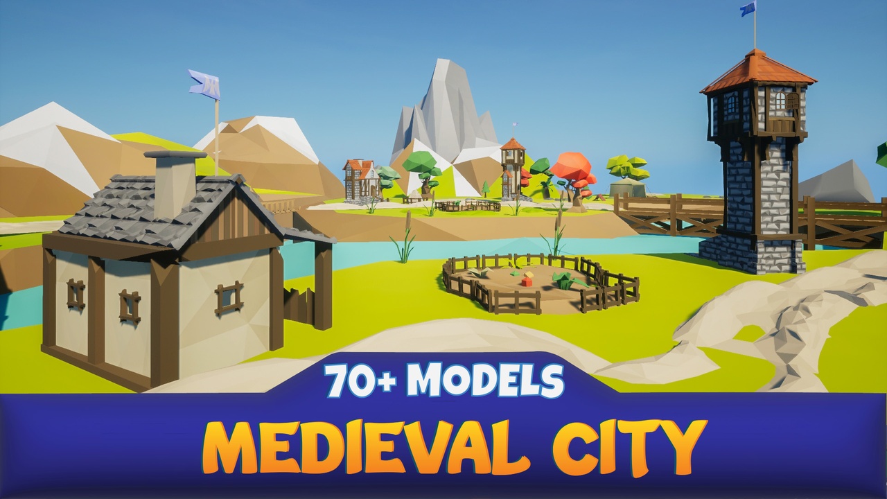 Media 1 for listing Middle Ages Poly Pack