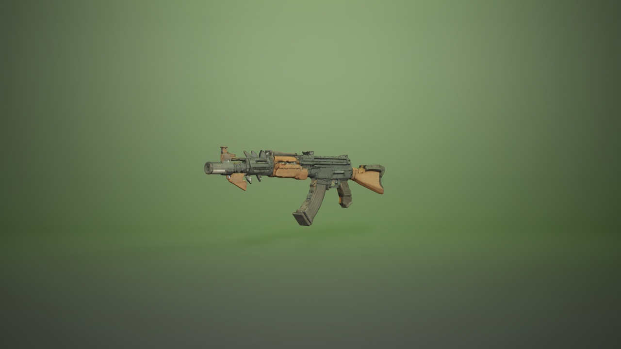Media 1 for listing Steampunk AK Rifle - MK1
