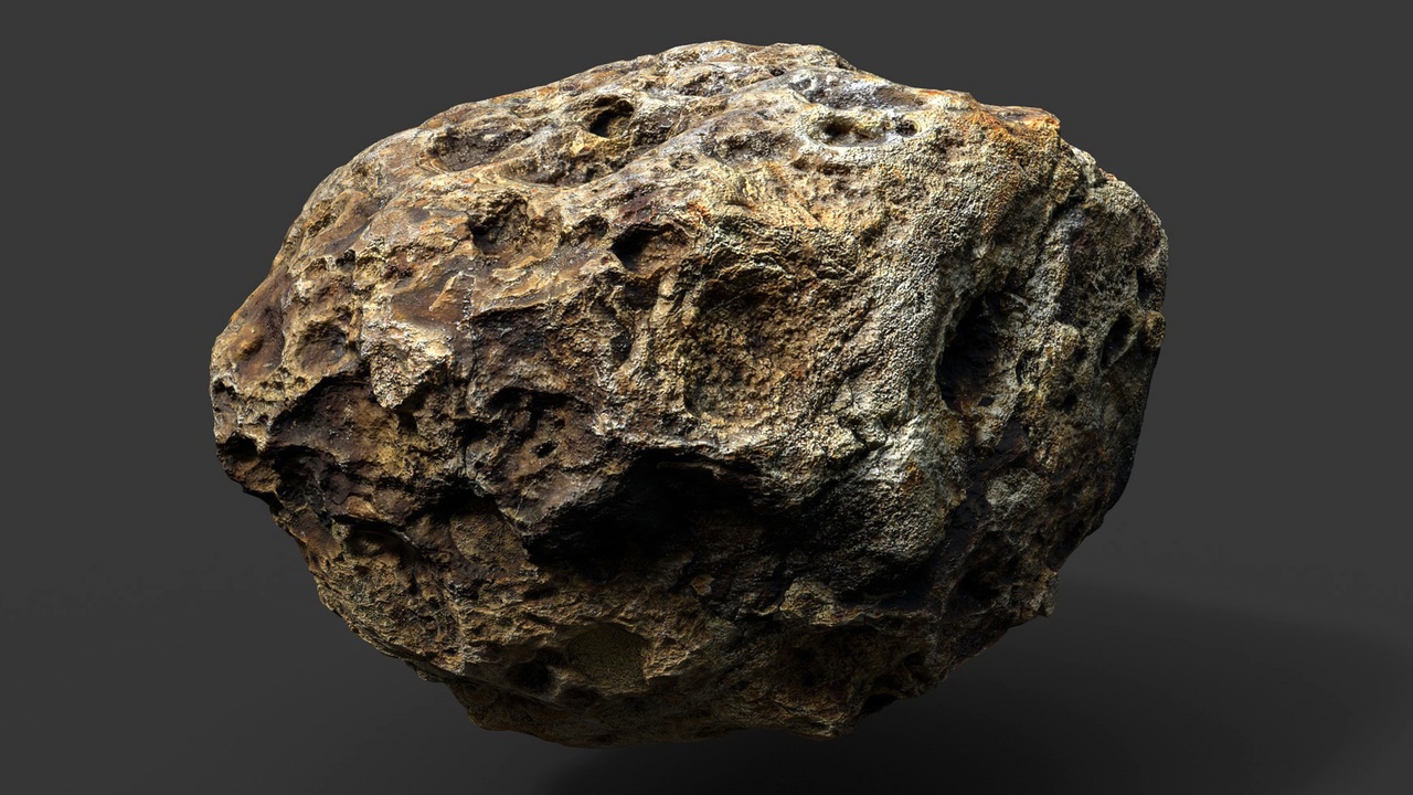 Media 1 for listing asteroid large stone debris PBR photogrammetry