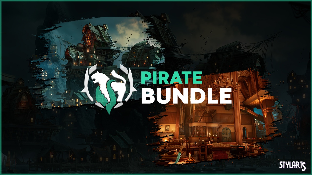 Media 1 for listing Stylized Pirate Bundle ( Stylized Stylised Pirate Bundle Tavern Pirate Tavern )
