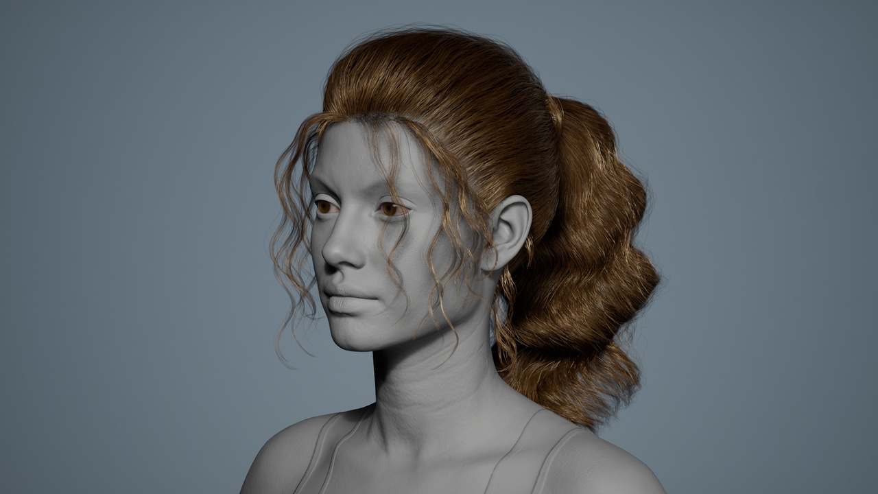 Multimedia 1 dla listy Pony Tail 02 -  - MetaHuman Hair Groom