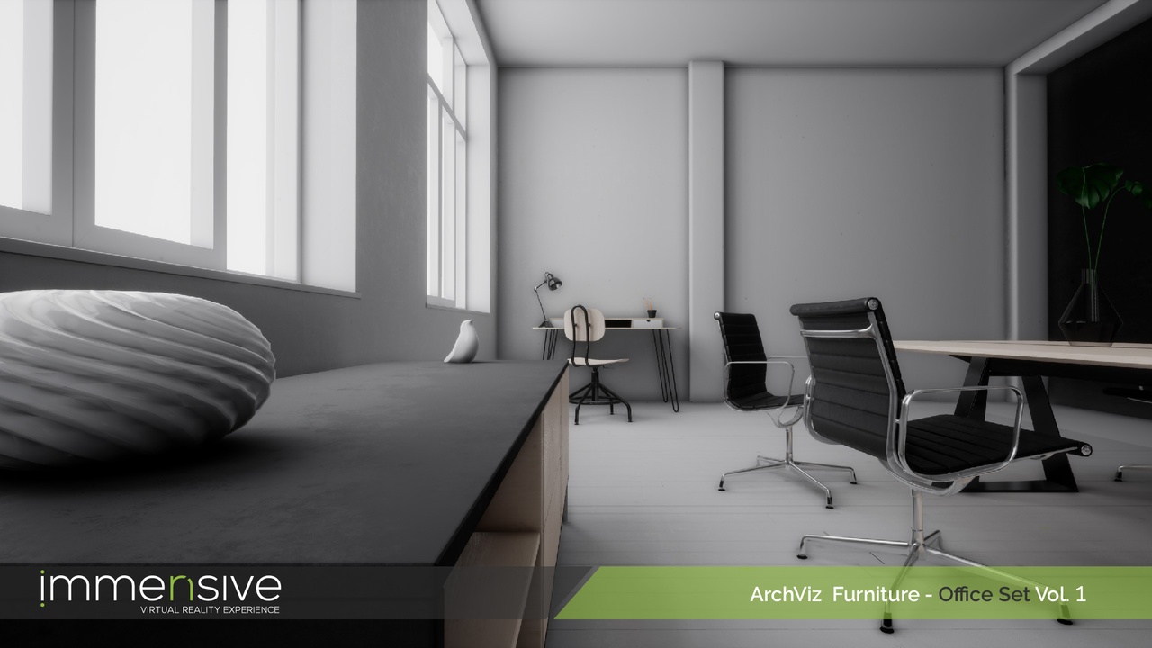 Media 1 for listing Archviz Furniture - Office Set Vol 1