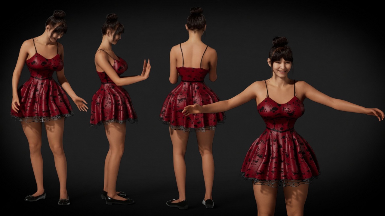Media 1 for listing Corset Core Dress - Metahuman Compatible