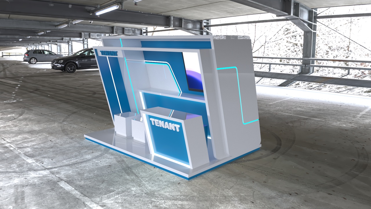 Mídia 1 do anúncio Exhibition Booth Stand Stall Trade Show 3D model 3x2 3D model