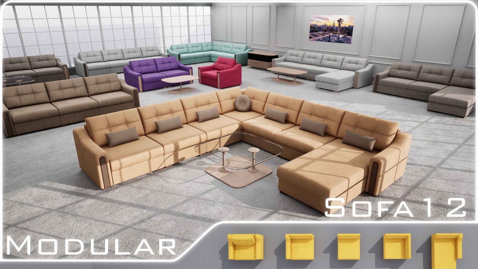 Media 1 for listing Furniture Sofa 12 (Modular)
