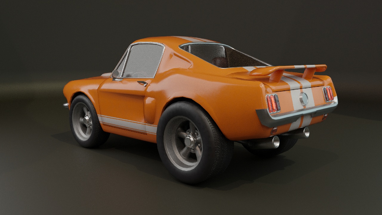 Media 1 for listing Stylized Classic Muscle Car