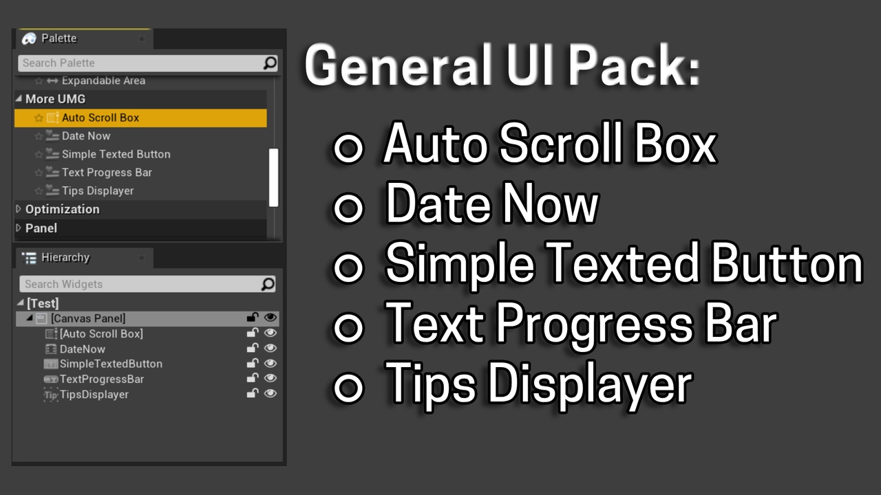 Media 1 for listing MoreUMG: General UI Pack - Vol. 1