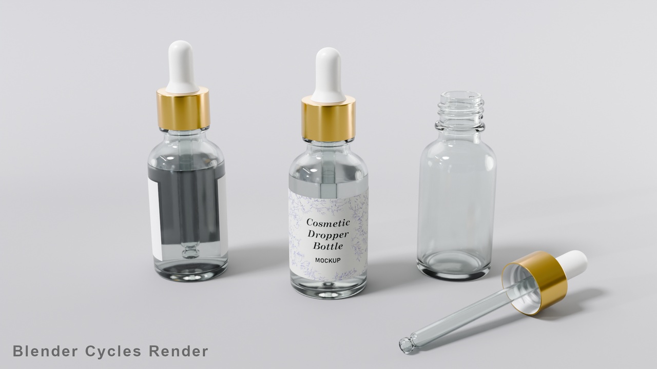 Media 1 for listing Cosmetic Dropper Bottle Mockup