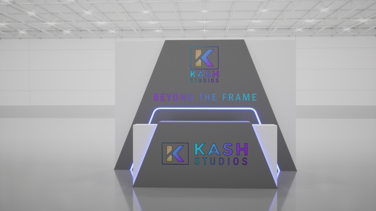 Media 1 for listing Reception Desk with Back Wall Display – Event Branding Setup