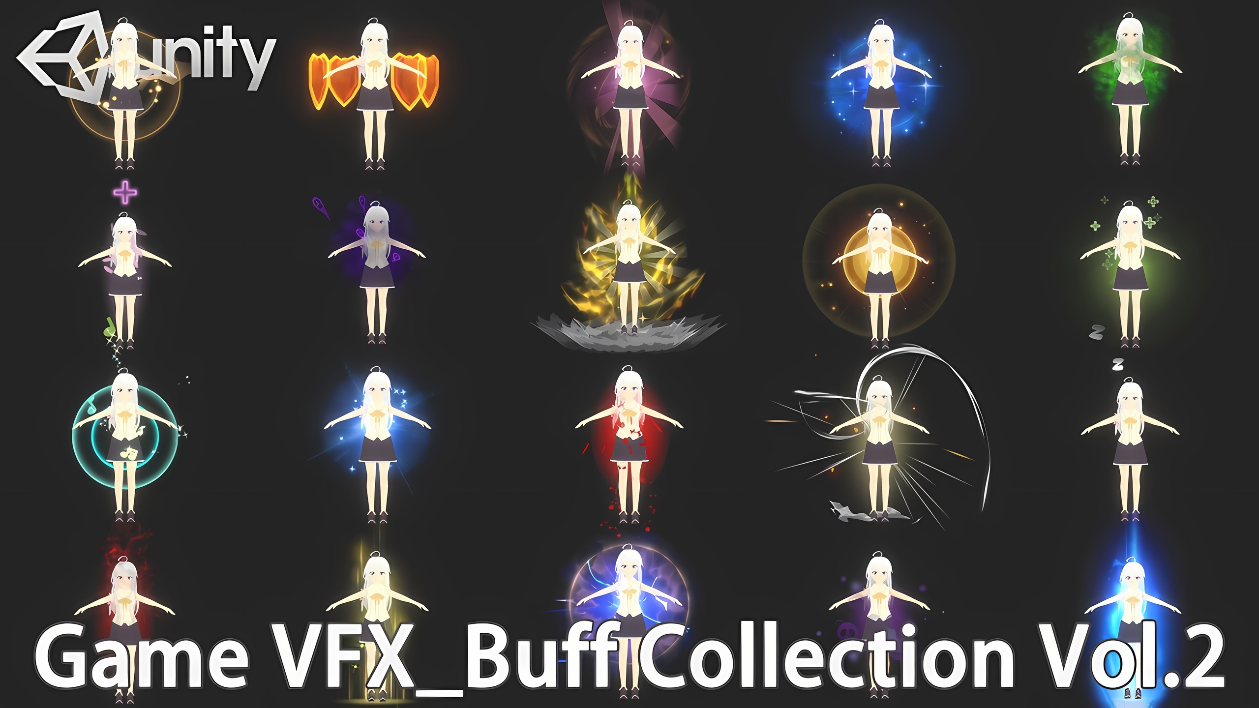 الوسائط 1 للقائمة Game VFX - Buff Collection Vol.2