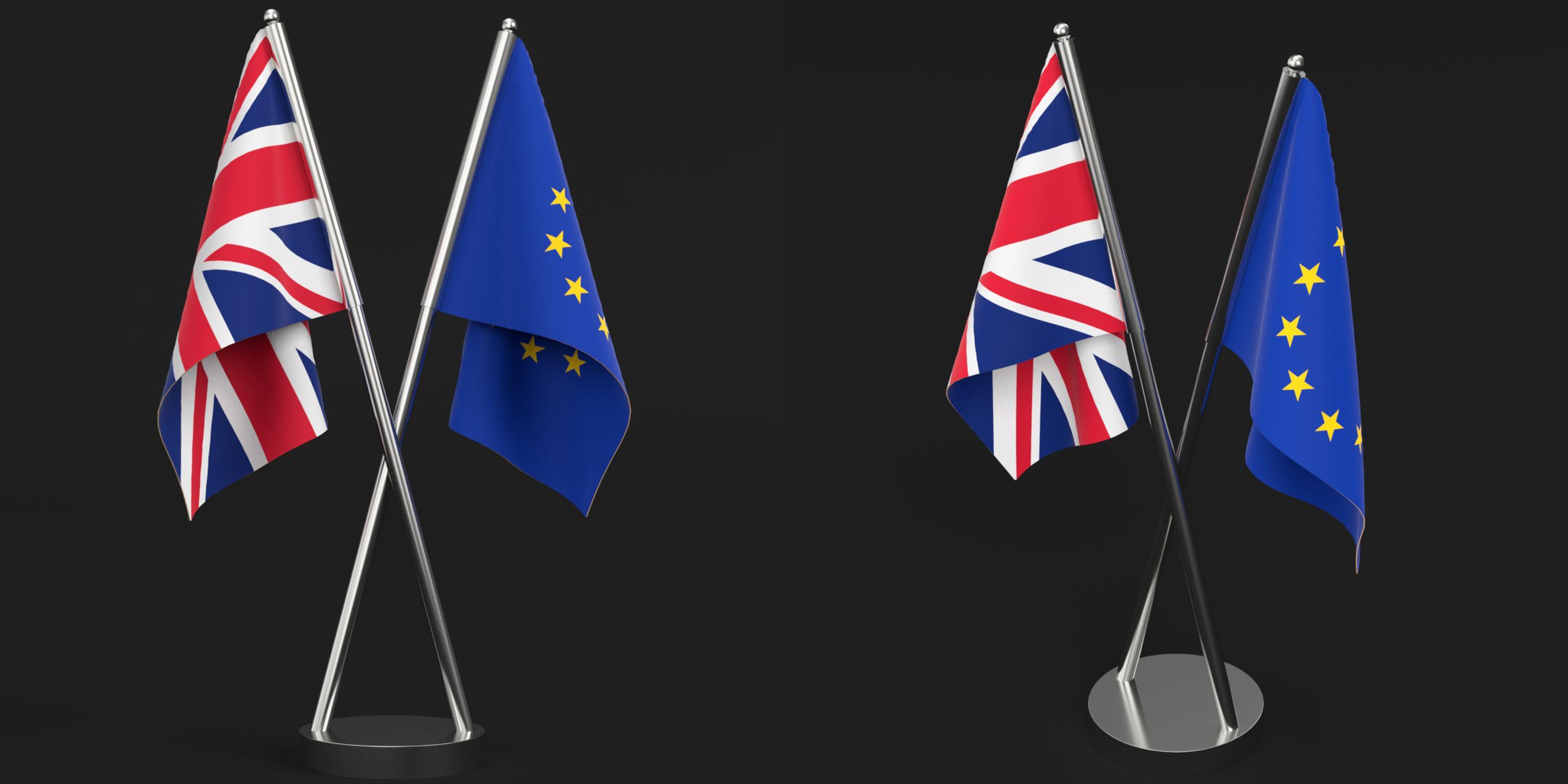 Cross pole tabletop flags | Fab
