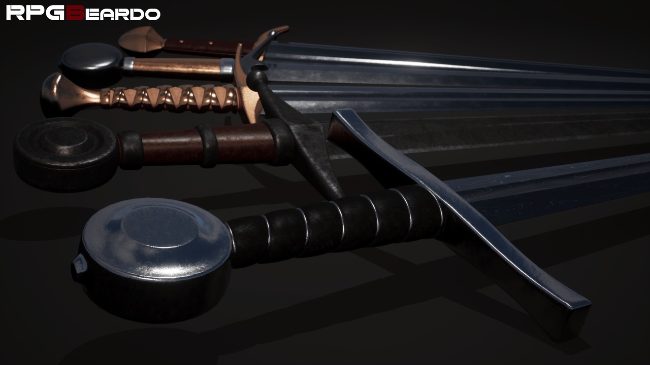 400,000+ Weapons — Modular Procedural Kit: Swords, Axes, Hammers, Spears & More 제품 등록을 위한 미디어 1개