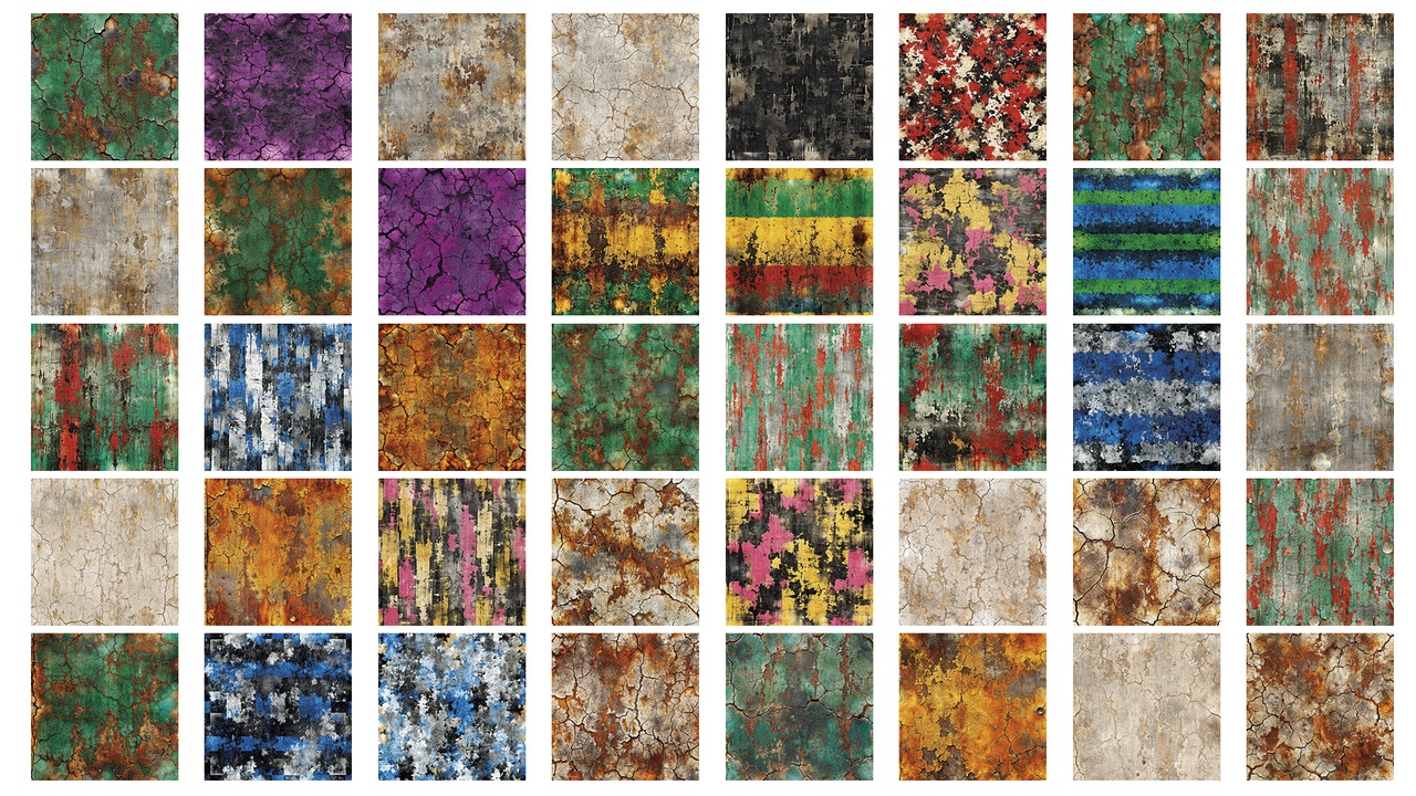 Media 1 for listing 120 Seamless Roughly Painted Wall Textures