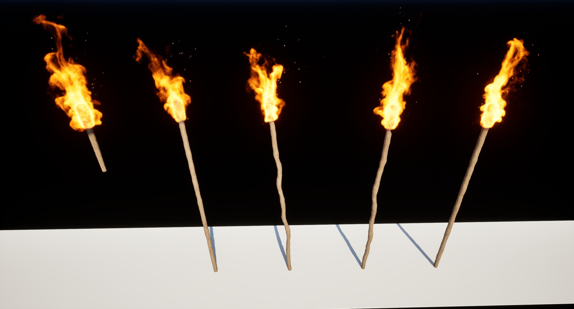 Media 1 for listing VDB Fire Torch Pack with Niagara Heat Haze and Embers