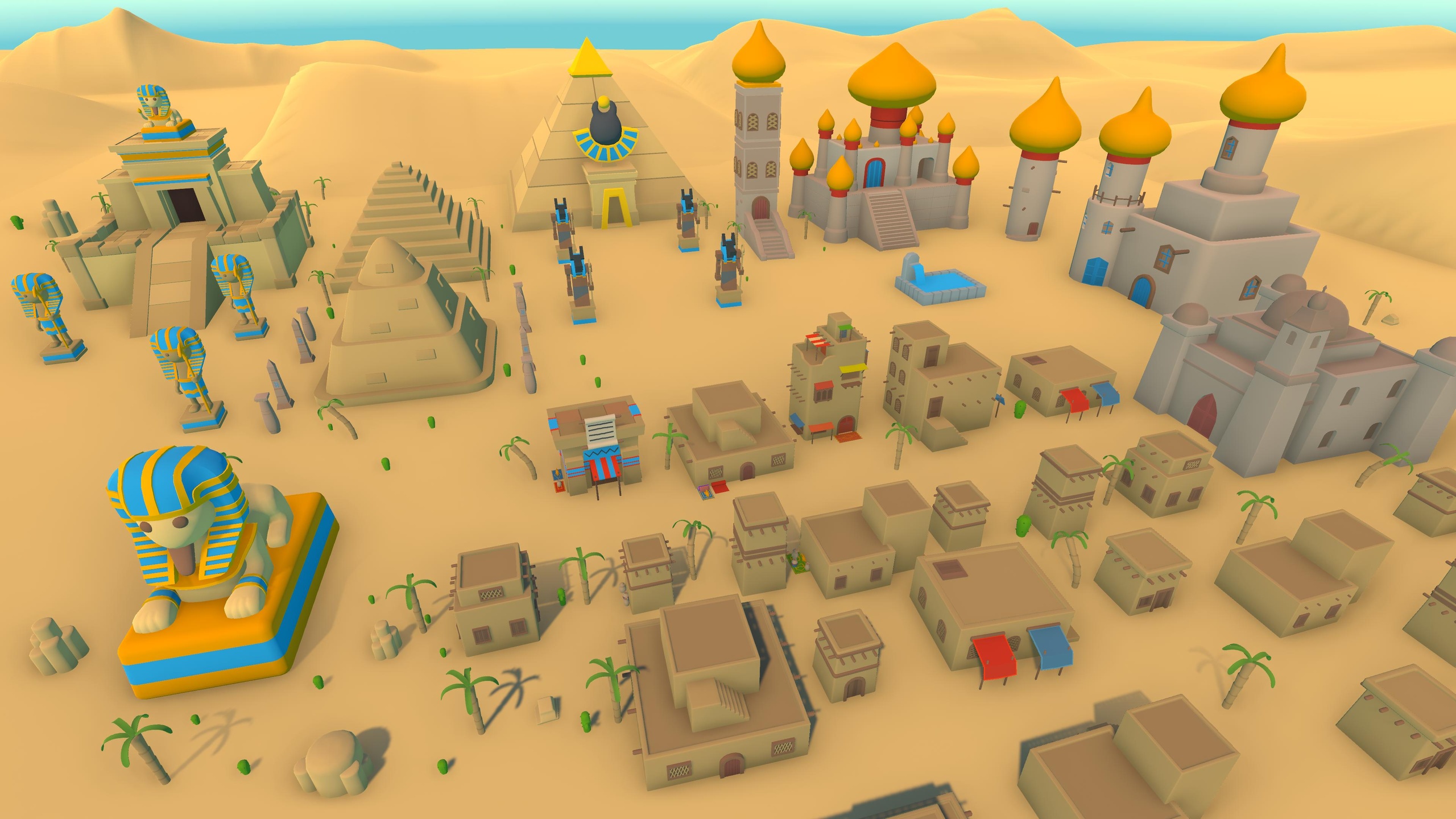 Media 1 for listing Egypt Desert City - Stylized Low Poly Asset Pack by Ake