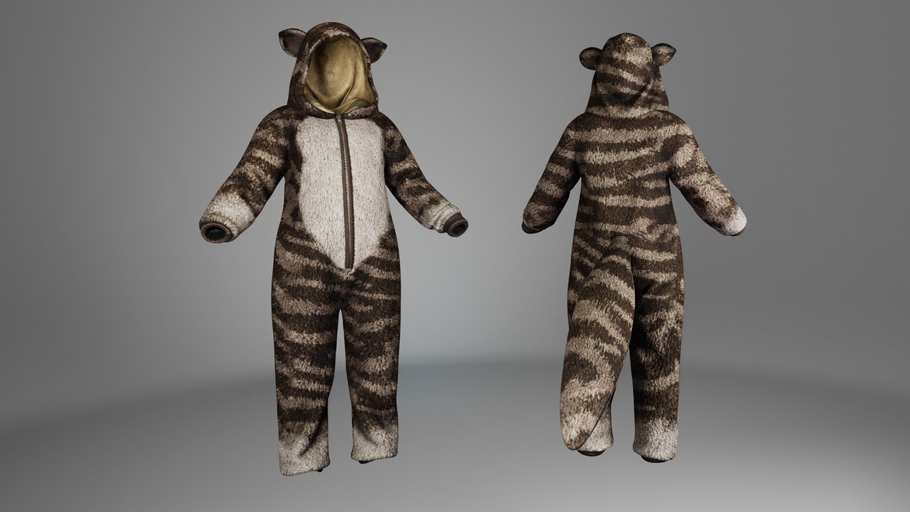 Media 1 for listing Cat Onesie – MetaHuman Outfit | UE5