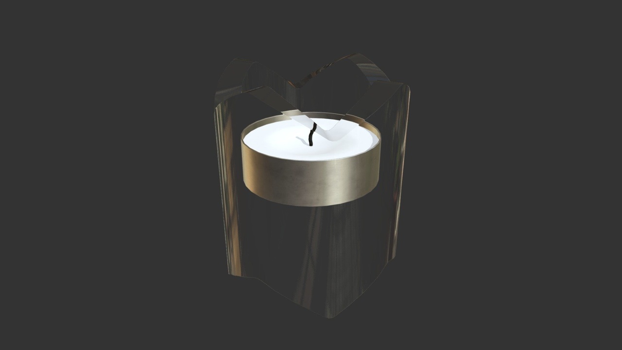 Media 1 for listing Glass candle holder