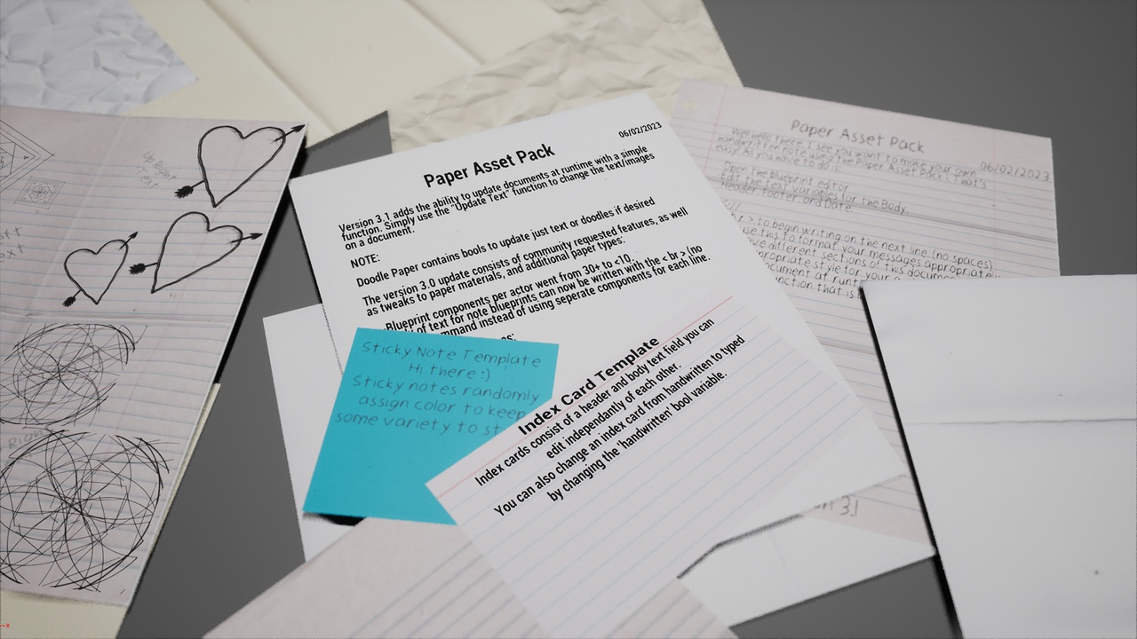 Media 1 for listing Paper Asset Pack 1