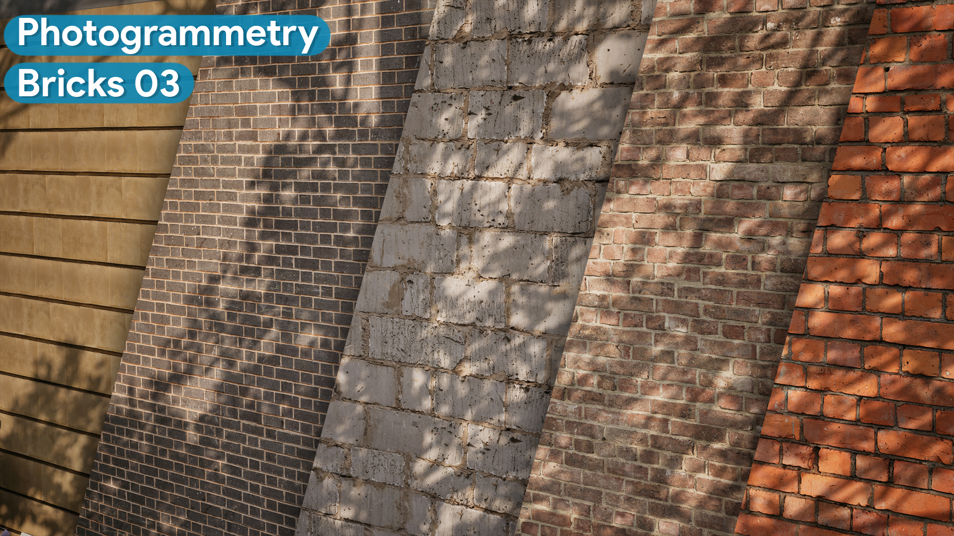 Brick Walls 03 - Scanned Photogrammetry Materials | Fab