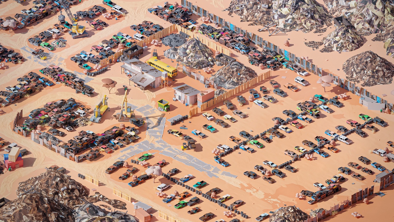 Junkyard - Low Poly 3D Models Pack 제품 등록을 위한 미디어 1개