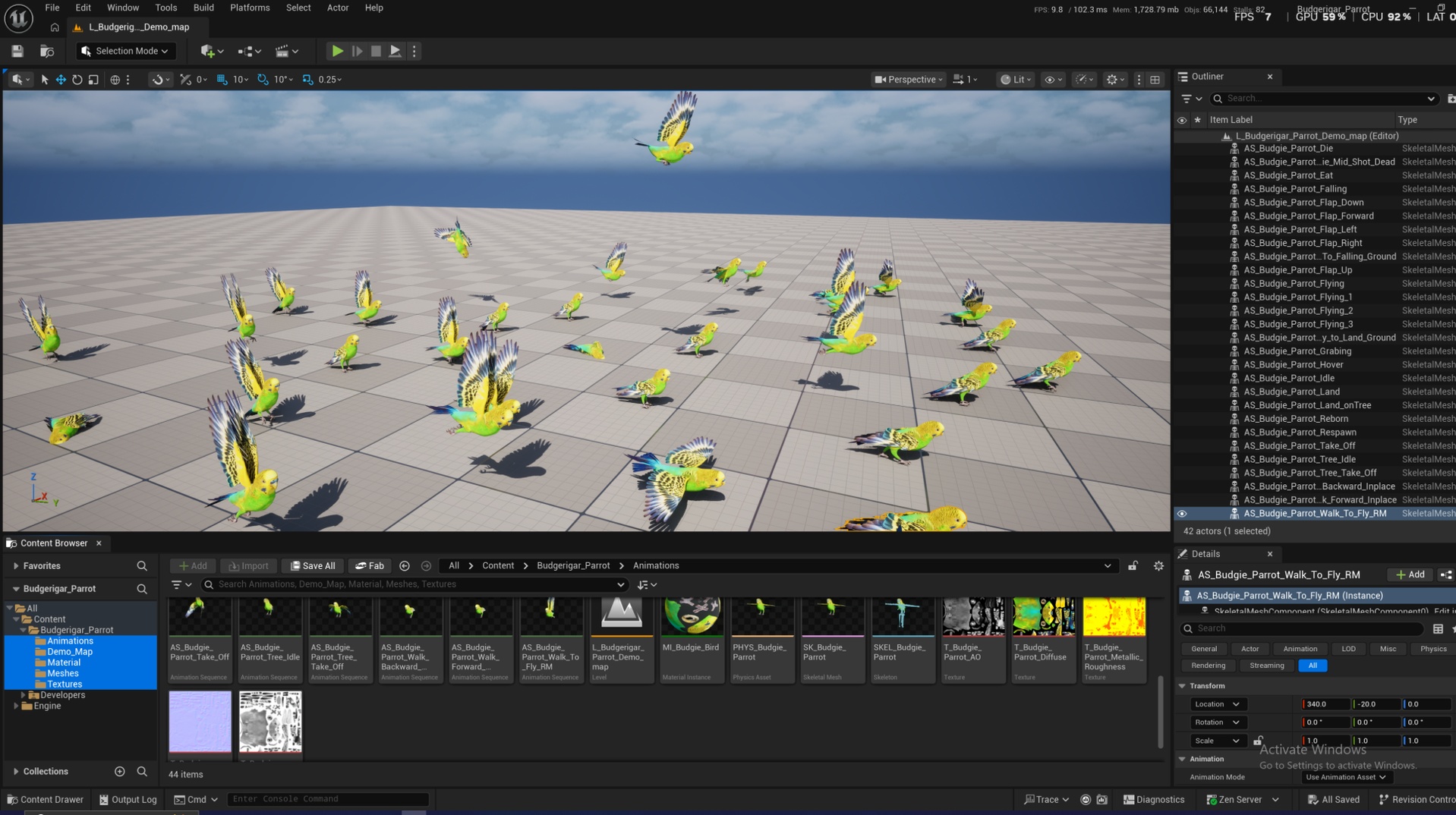 Media 1 for listing Budgerigar Parakeet Parrot Bird (Lowpoly)