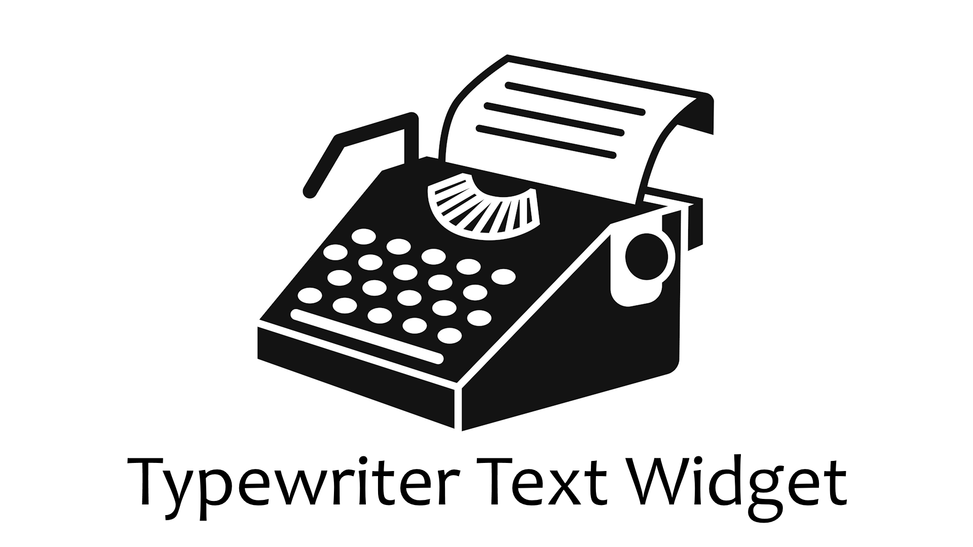 Typewriter Text Widget | Fab