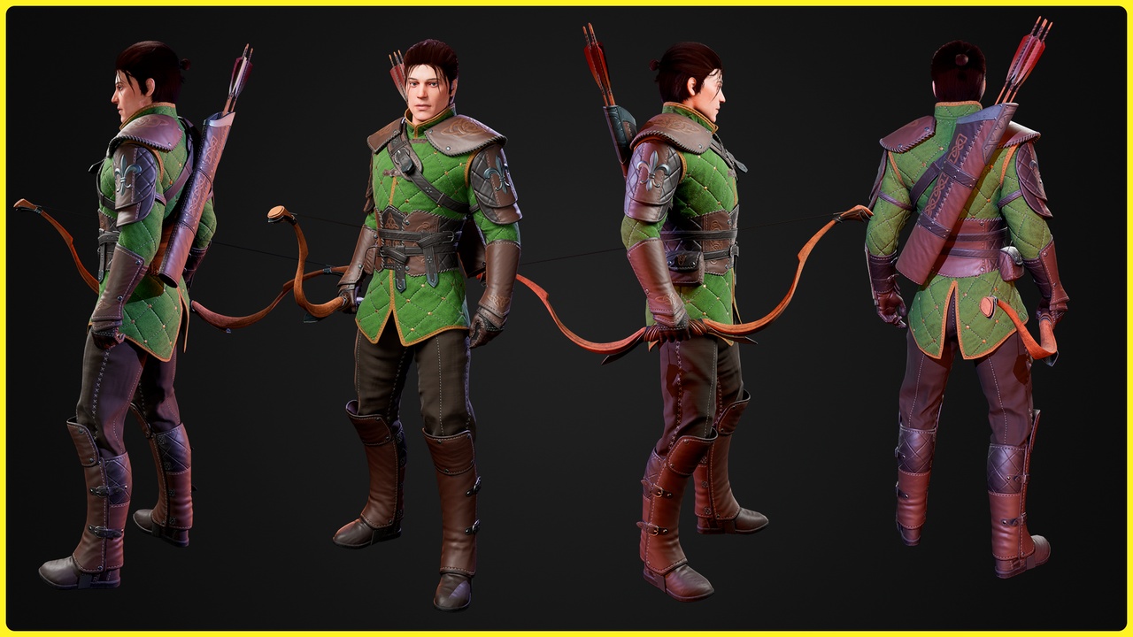 Media 1 for listing Modular Fantasy Character 02 - Archer