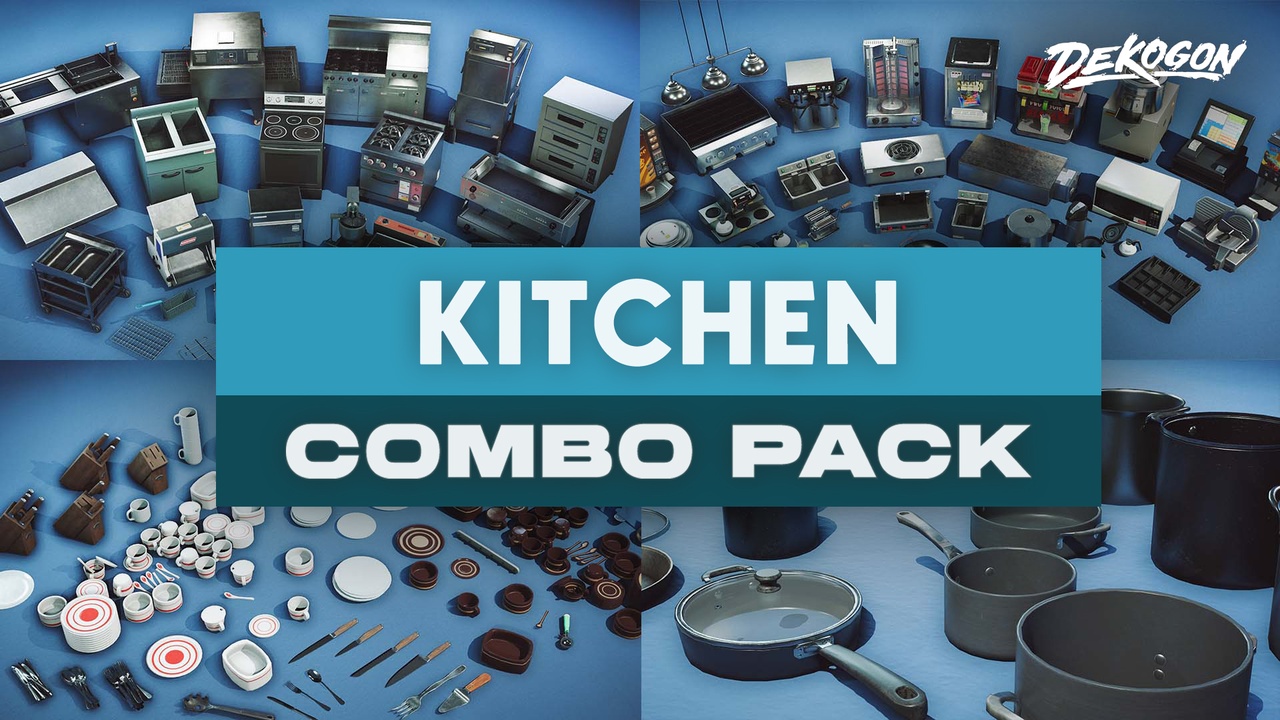Media 1 for listing Kitchen - COMBO Prop Pack (VOL 1-7)