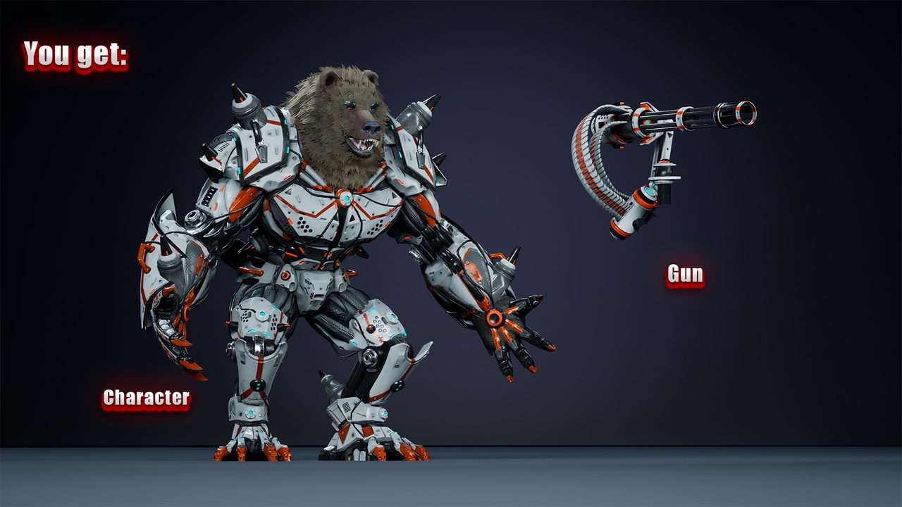 Media 1 for listing Alien Bear