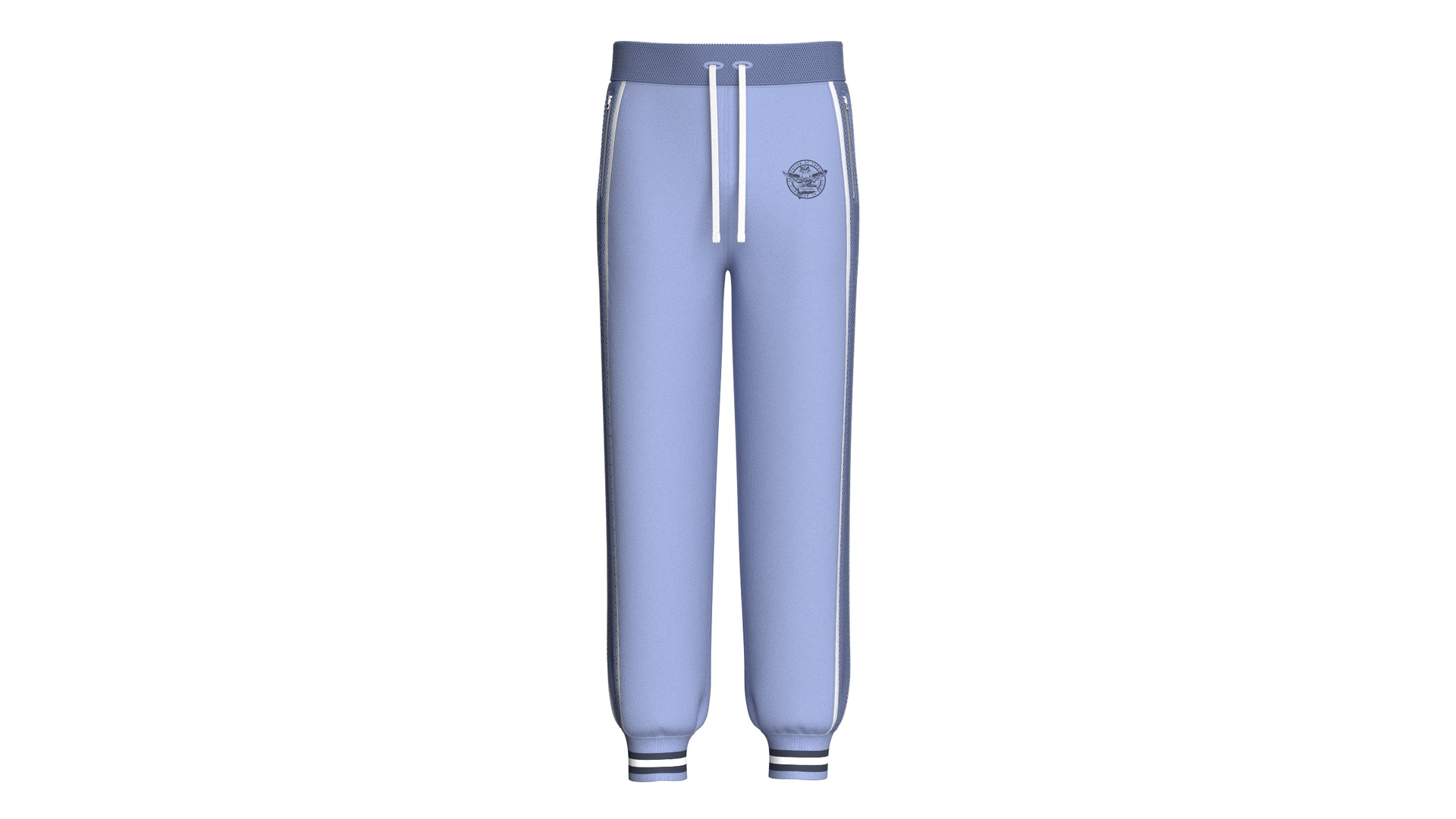 Media 1 for listing Men Side Mesh Striped Joggers | High Poly