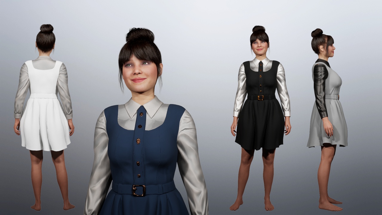Media 1 for listing Dress - 11 - Metahuman - Parametric outfit