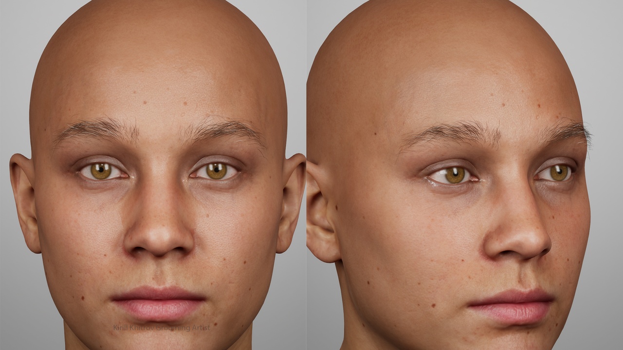Media 1 for listing Aged Thin Male Eyebrows Groom for MetaHuman
