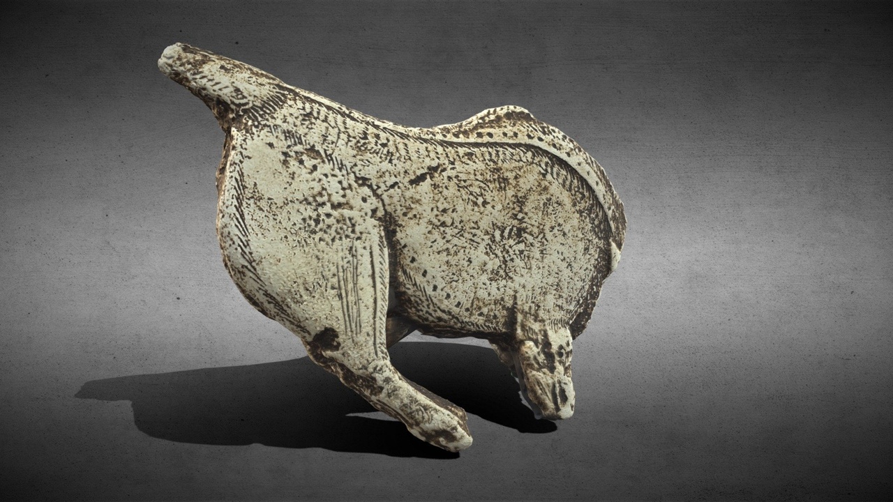 Media 1 for listing Headless Bison Figurine Replica