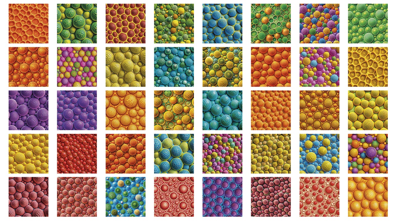 Media 1 for listing 142 Seamless Biological Virus and Bacteria Textures