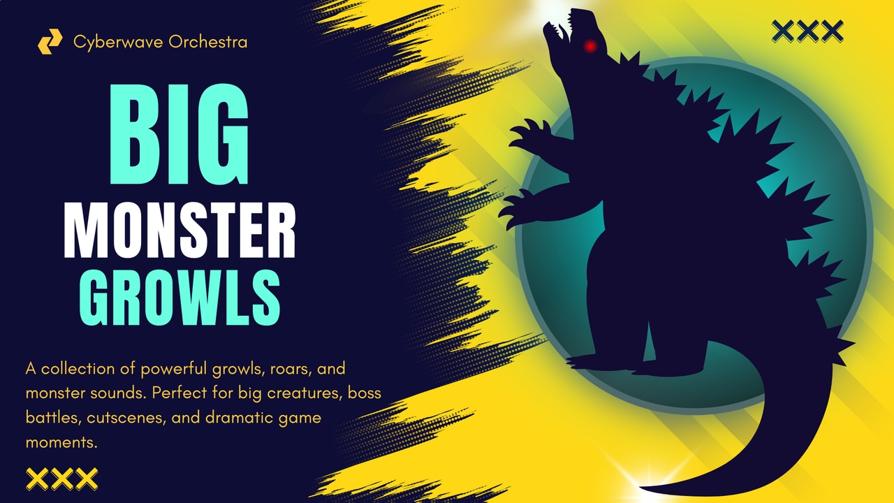 Media 1 for listing Big Monster Growls Sound Effects Pack