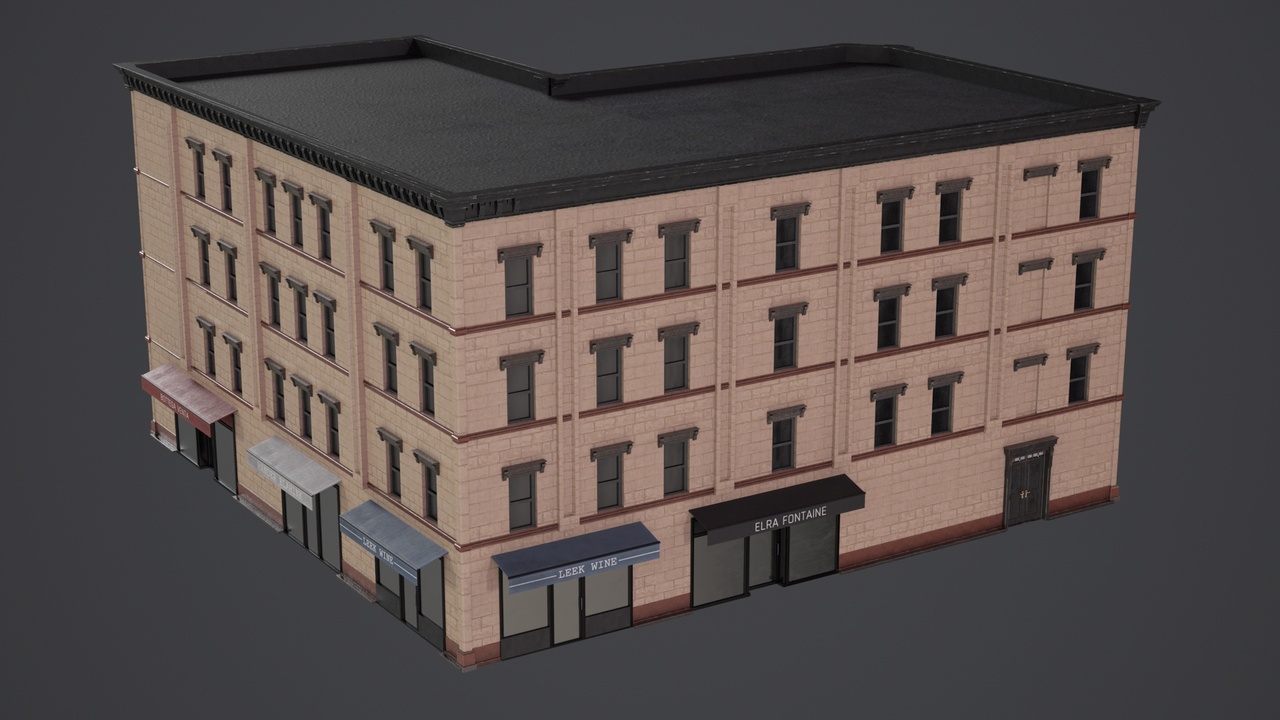 Game Ready Apartment Buildings 02 | Fab