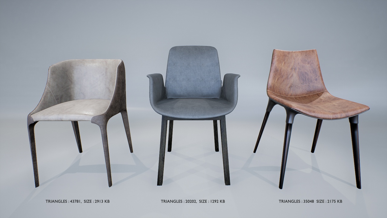 Media 1 for listing Contemporary Modern Chairs Pack