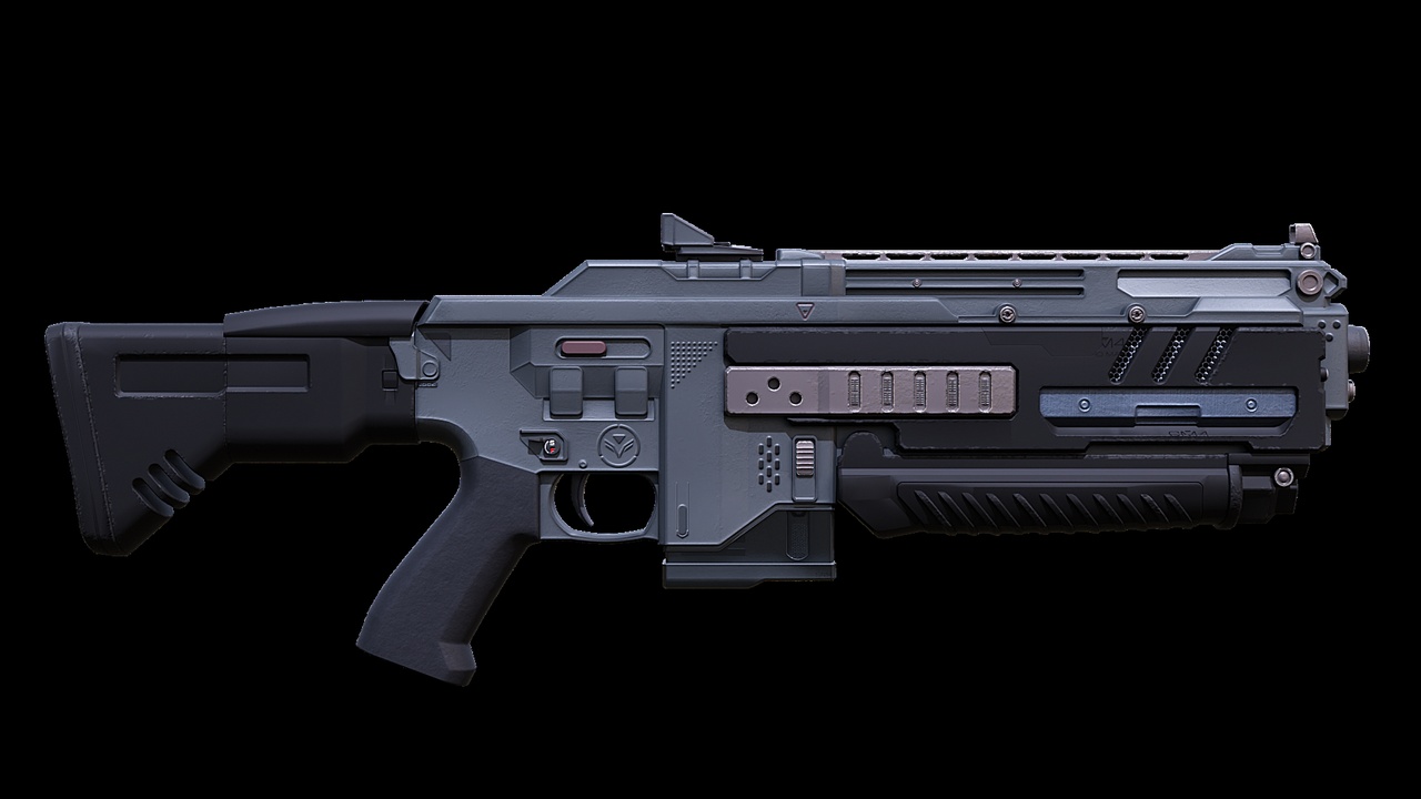 Media 1 for listing Sci-Fi  Rifle - Futuristic Energy Assault Weapon