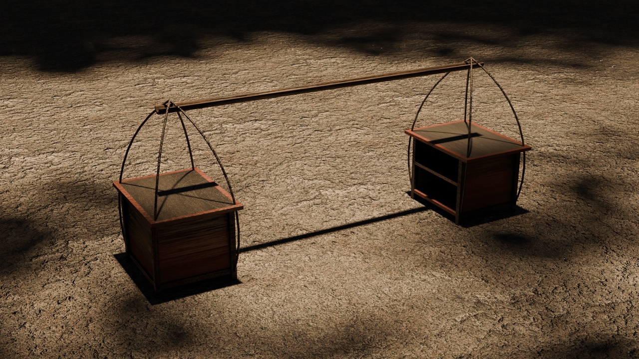 Media 1 for listing Indonesian Traditional Wooden Cart | Low-Poly 3D Asset