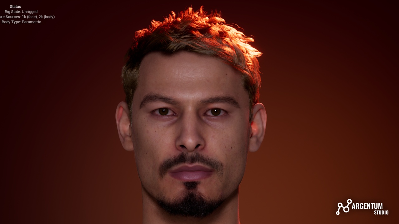 Media 1 for listing Male Short Hair - Argentum - M015