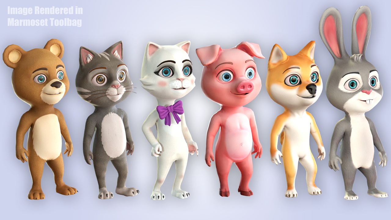 Media 1 for listing Cartoon Animals Nature Bundle