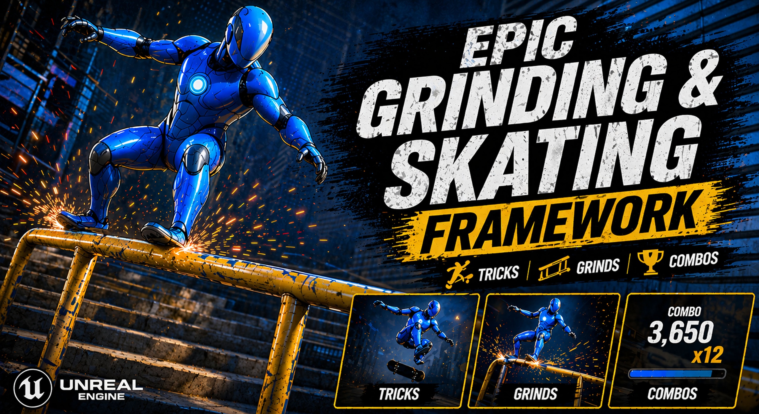 Media 1 for listing Epic Grinding & Skating Framework - Extreme Sports Gameplay System