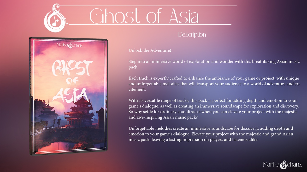 Media 1 for listing Asian Music Pack - Ghost of Asia - No AI, Just Talent